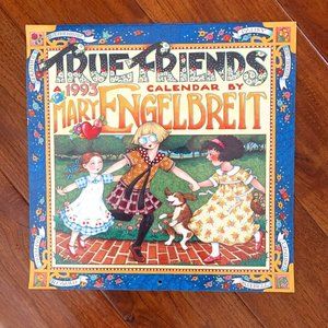 Mary Engelbreit Vintage 12 drawings for framing 1993 Wall Calendar TRUE FRIENDS